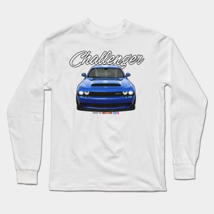 Challenger SRT Blue by pjesusart Long Sleeve T-Shirt
